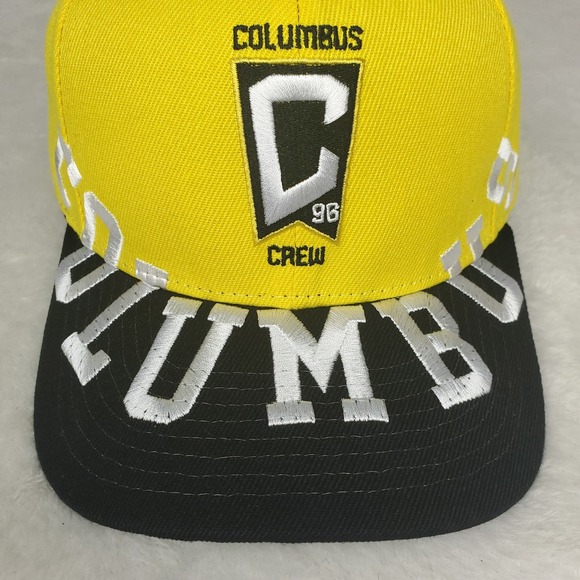 Columbus Crew Mitchell &‎ Ness MLS Pro Fit Snapback Hat Cap Yellow Black NWT - Picture 3 of 9
